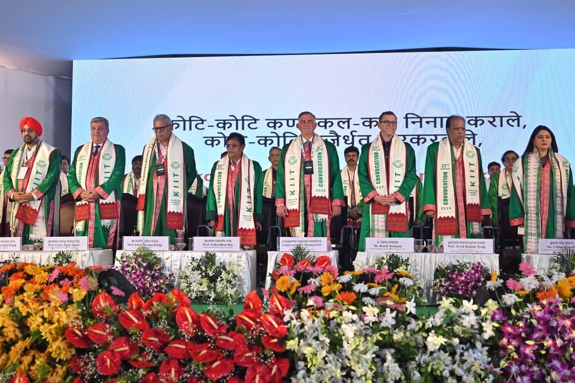 KIIT-DU 22nd Convocation: Over 10,000 Graduates Receive Degrees, Eminent Leaders Call for Innovation